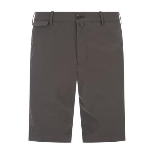 Grå Stretch Bermuda Shorts med Lommer