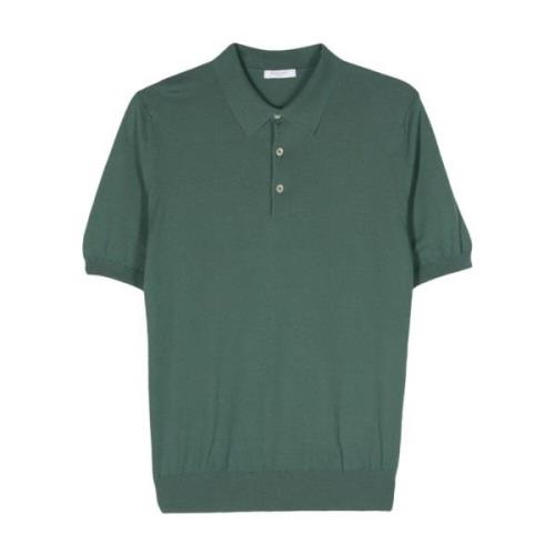 Grøn Bomuld Silke T-shirts Polos