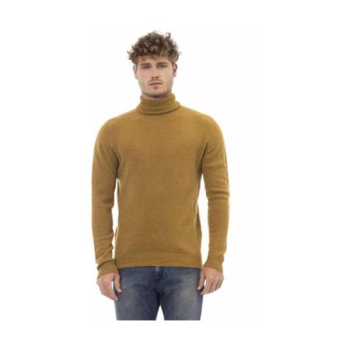 Brun Alpaka Turtleneck Sweater