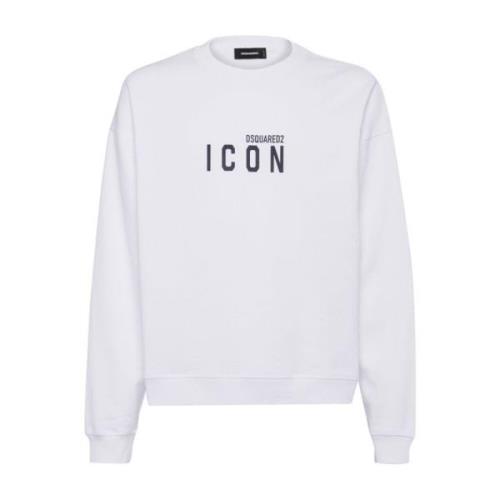 Logo Print Crew Neck Sweaters