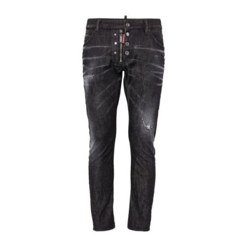 Sort Vasket Denim Slim Fit Jeans