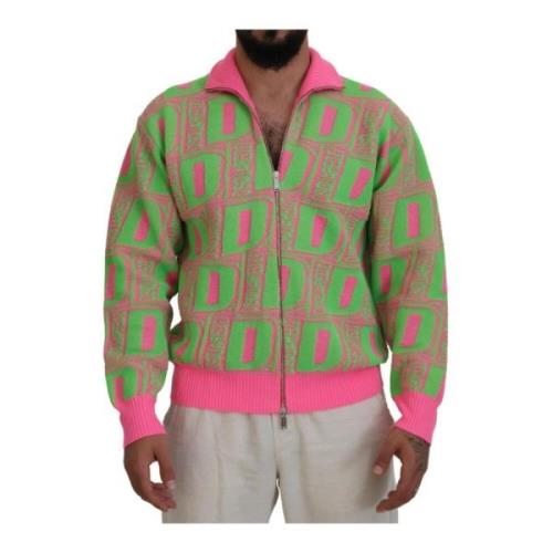 Kravet Zip Sweater Pink Green