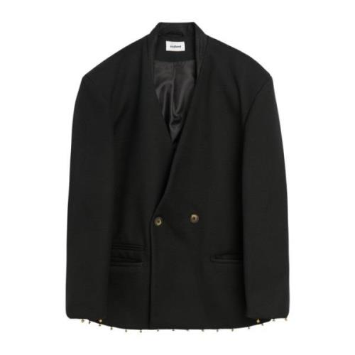 Oversized Double-Breasted Bell Blazer