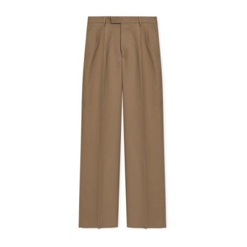 Beige Bukser Løs Pasform AW23