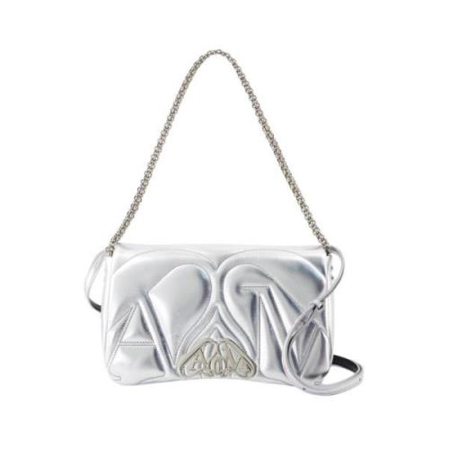 Metallic Sølv Crossbody Taske