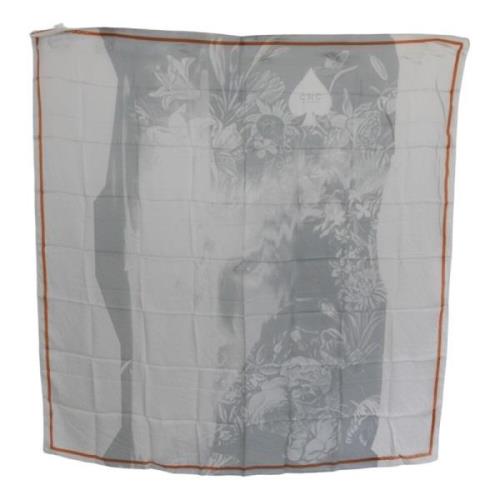 Elegant Silketørklæde med Blomstermønster