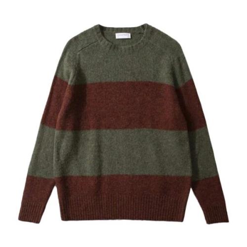 Stribet Rund Hals Sweater