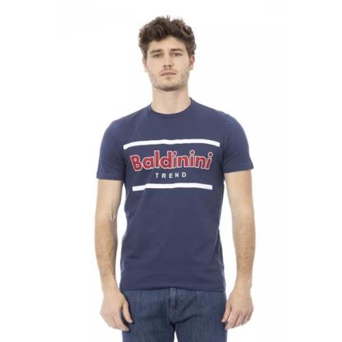 Blå Bomuld Trendy T-shirt
