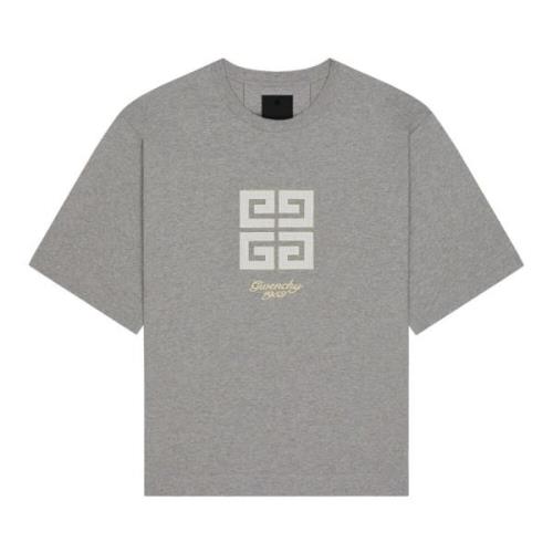 Grå Bomuld Crew Neck T-shirt