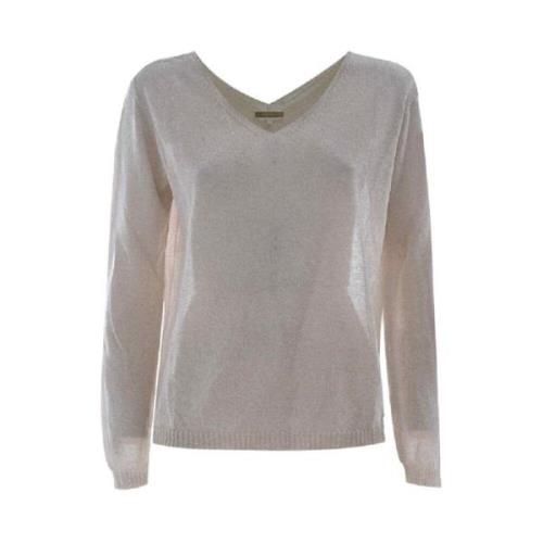 Guld V-hals Sweater