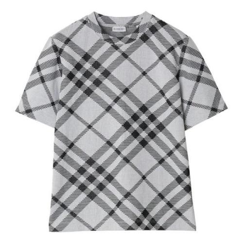 MultiColour Check Crew-neck T-shirts og Polos