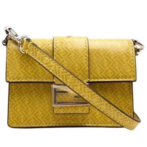 Pre-owned Stof fendi-tasker