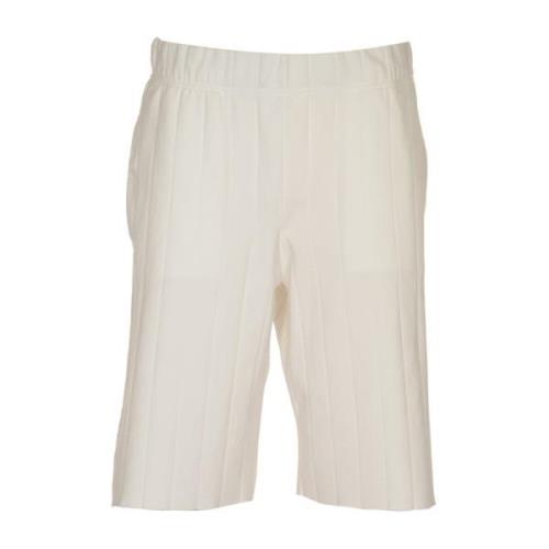 Hvide Strik Shorts