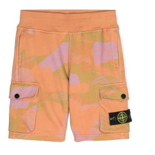 Orange Børn Shorts med Lommer