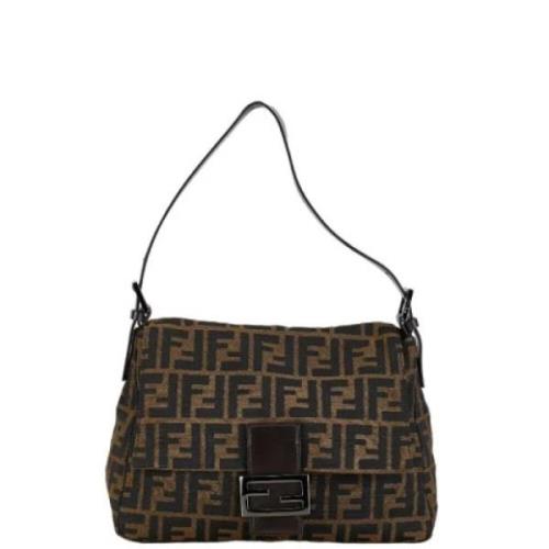 Pre-owned Stof fendi-tasker