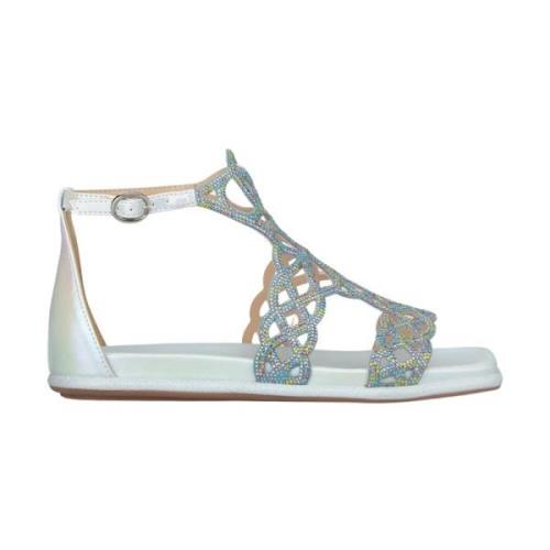 Glitter Stropper Flad Sandal