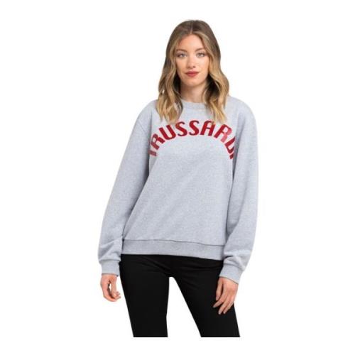 Logo Sweatshirt Rund Hals Bomuld Polyester