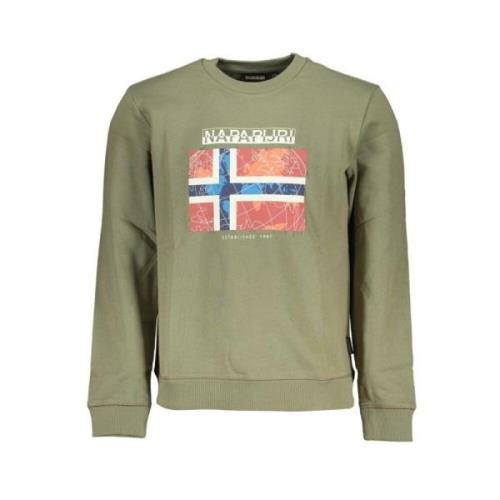 Grøn Fleece Stilfuldt Sweatshirt