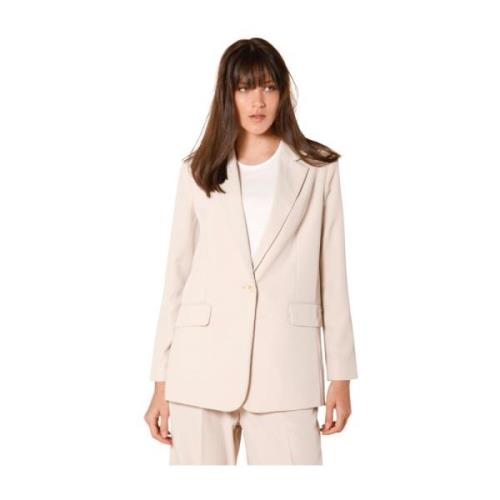 Elegant Beige Kvinders Blazer Irene