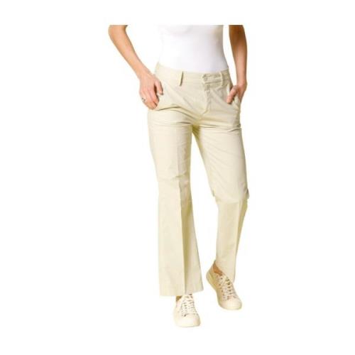 Grønne Cropped Chino Bukser