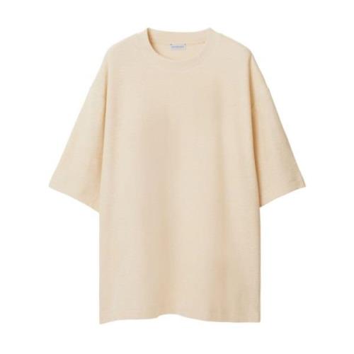 Beige Towelling T-shirts og Polos