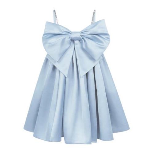 Flared Bow Front Kjole i Bluette