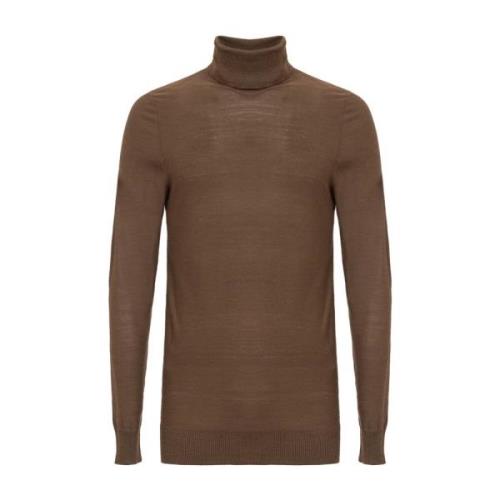 Silk Wool Brown Sweater