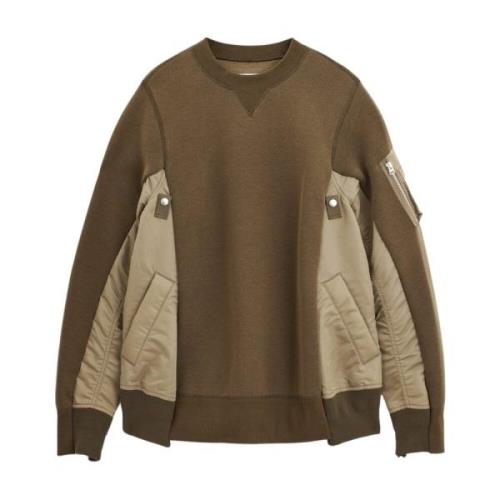 Brun Bomuld Crewneck Sweatshirt