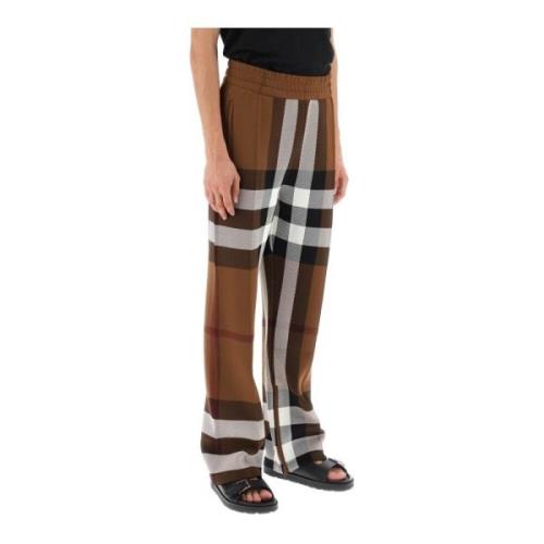 Jacquard Check Track Pants