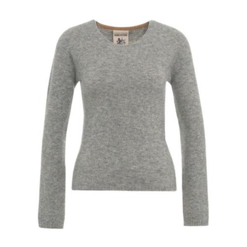 Grå Strik Pullover AW24