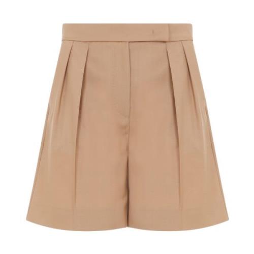 Elegant Brun Uld Shorts