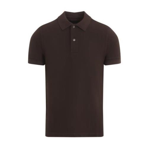 Brun Polo Shirt Herremode