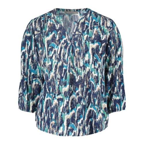 Grafisk Print Bluse