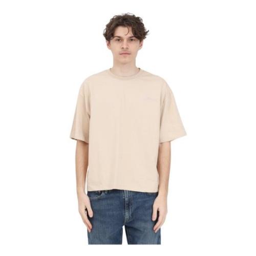 Beige T-shirt med Syet Logo