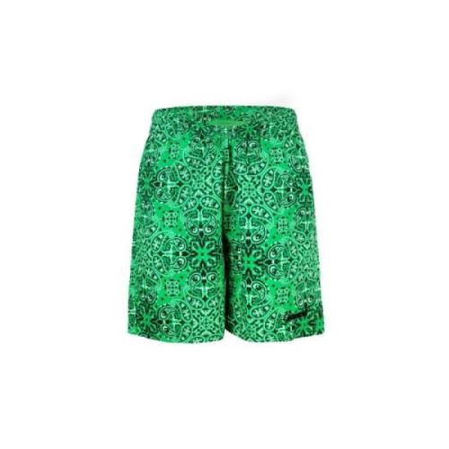 Grøn Paisley Shorts