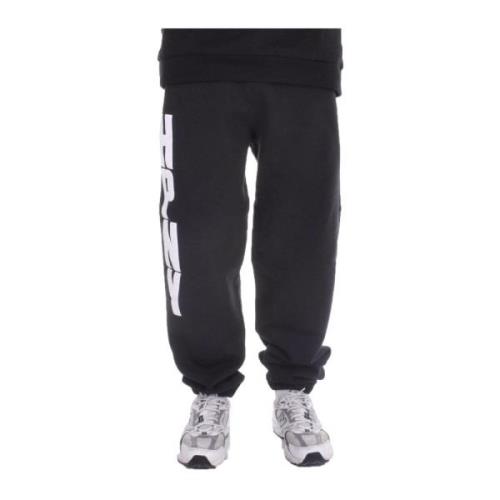 Sorte Bomulds Sweatpants med Logo