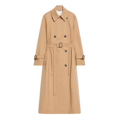 Brun Trenchcoat Dobbelt-Brystet