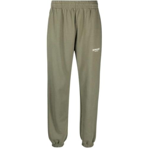 Club Sweatpant Olive Elastisk Hvid Logo