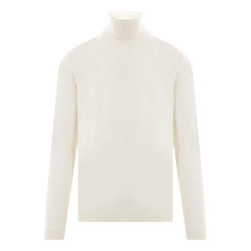 Merino Uld Elfenben Turtleneck Sweater