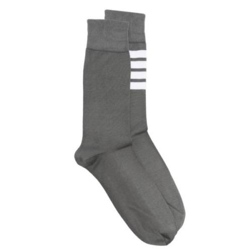 4Bar Dark Grey Mid Calf Socks