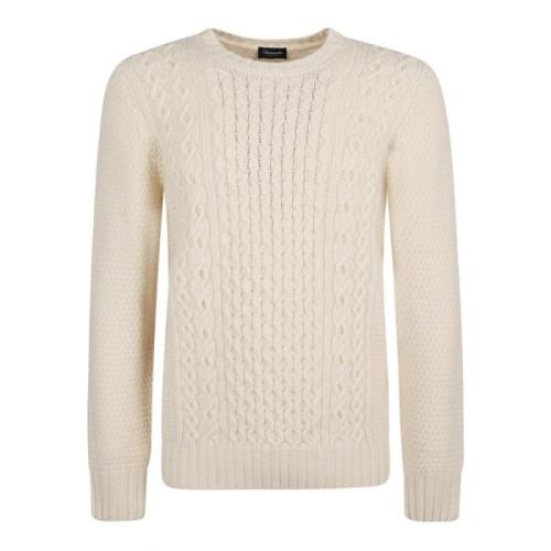 Cable-Knit Rund Hals Pullover