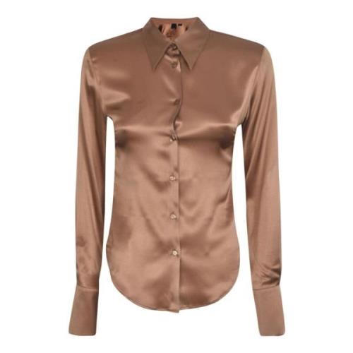 Beige Silke Skjorte AW23