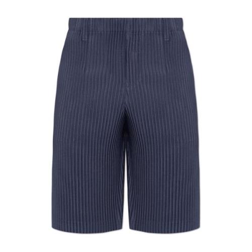 Plisserede Bermuda Shorts