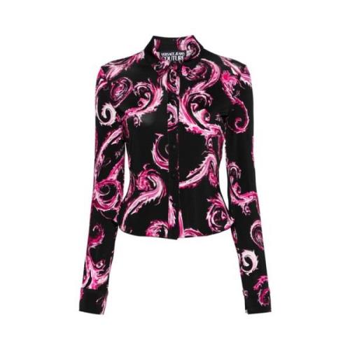 Couture Print Skjorte Sort Pink