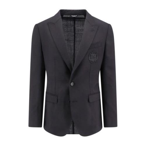 Uld Blazer med Peak Revers