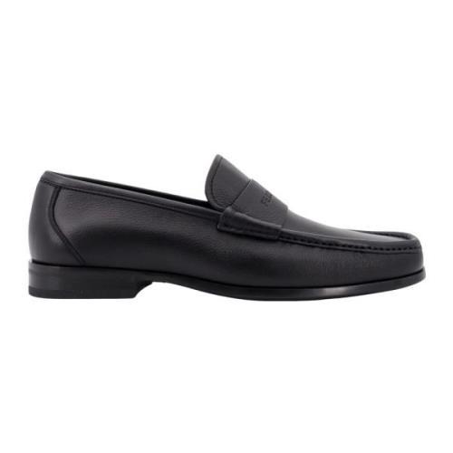 Sort Loafer Sko med Logo Gravering