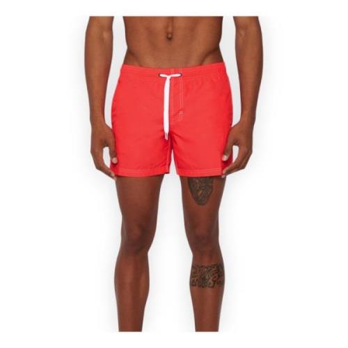 Kort elastisk talje badeshorts