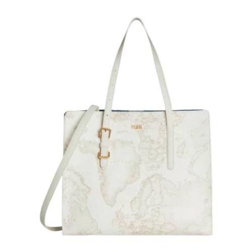 Geo Classic Hvid Shopper Taske