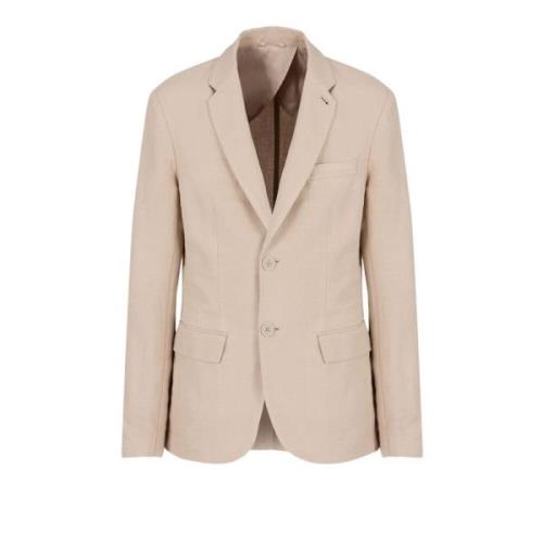 Kashmir Beige Blazer Sæt til Mænd