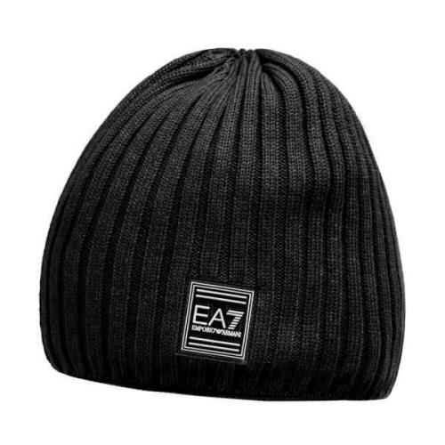 Dame Beanie Hat med Logo Plaque